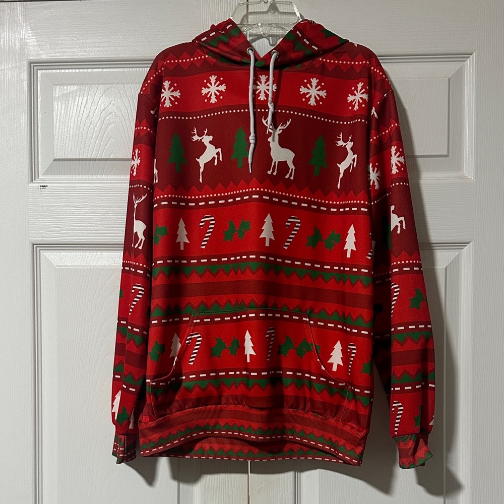 Festive Red Reindeer Sweater
